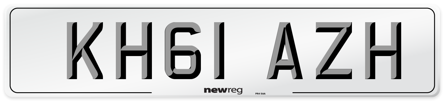 KH61 AZH Number Plate from New Reg